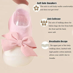 Baby Unisex Anti-Skid Silicon Sole Grip Bumper Socks Booties (Pink)-BT4255