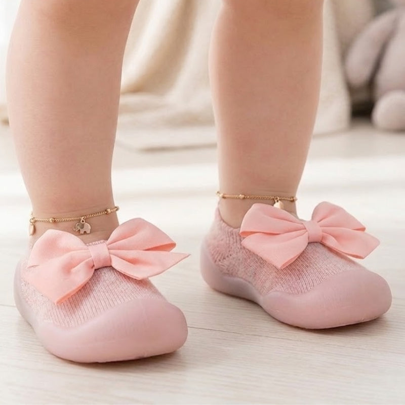 Baby Unisex Anti-Skid Silicon Sole Grip Bumper Socks Booties (Green)-BT4259