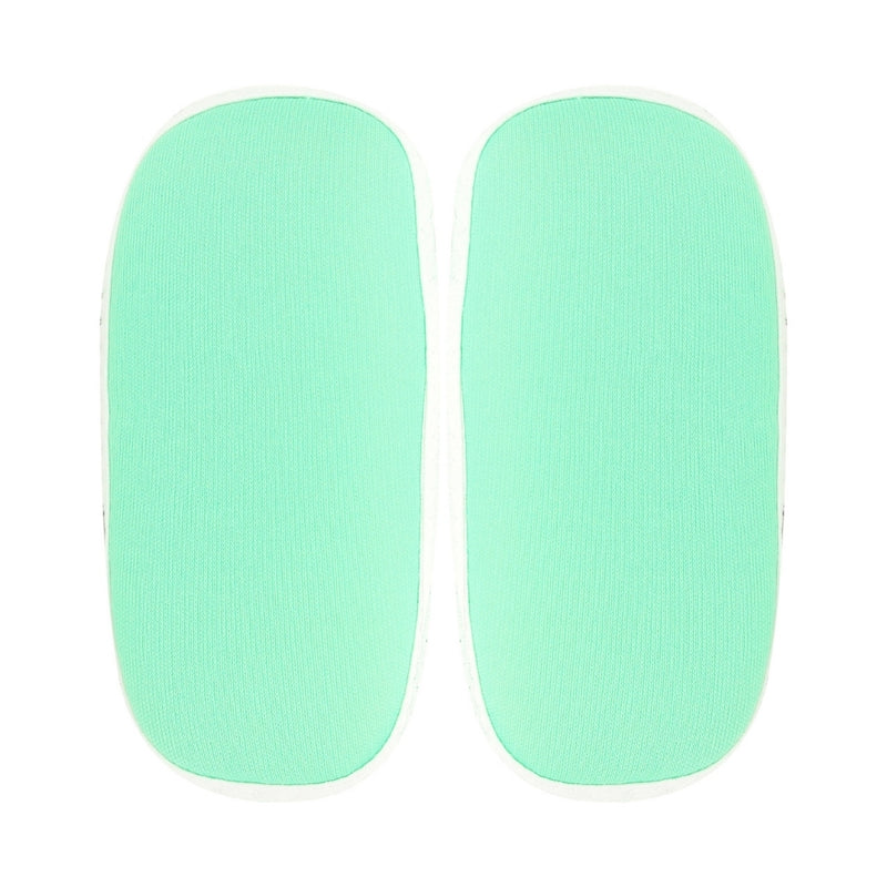 6 To 12 Month Baby Boys & Girls Cotton Pre-Walker Butterfly Frill Booties (Green)-BT42