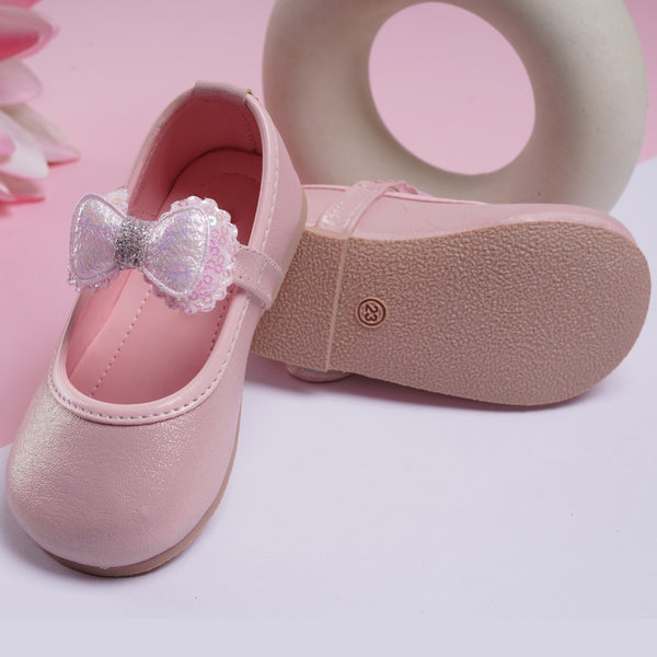 Neska Moda Girls Synthetic Leather Ballerinas/Belly Sandal (Pink)