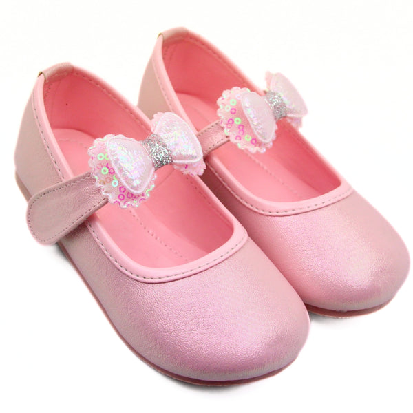 Neska Moda Girls Synthetic Leather Ballerinas/Belly Sandal (Pink)