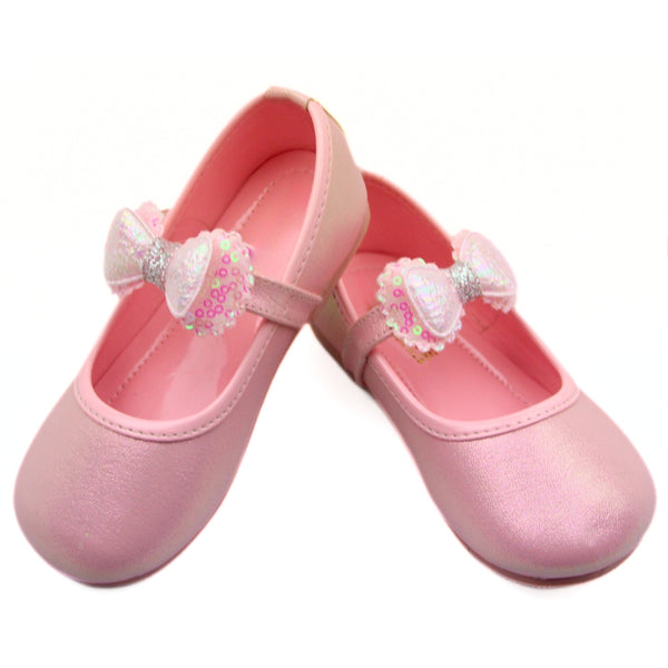 Neska Moda Girls Synthetic Leather Ballerinas/Belly Sandal (Pink)