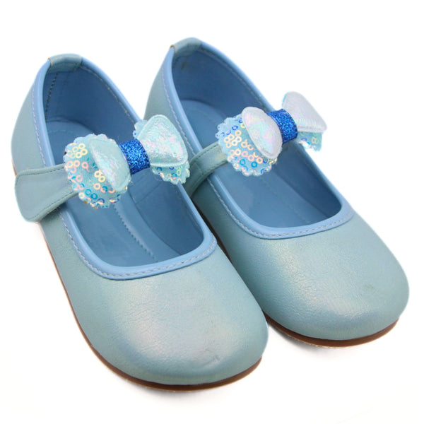 Neska Moda Girls Synthetic Leather Ballerinas/Belly Sandal (Blue)