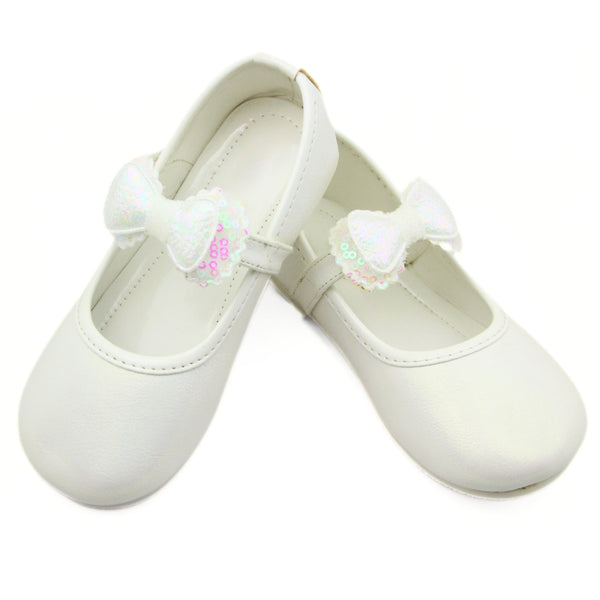 Neska Moda Girls Synthetic Leather Ballerinas/Belly Sandal (White)