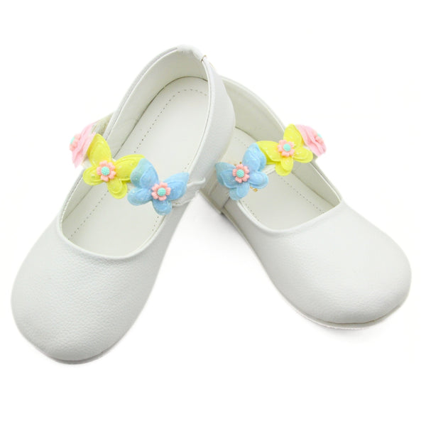 Neska Moda Girls Synthetic Leather Ballerinas/Belly Sandal (White)