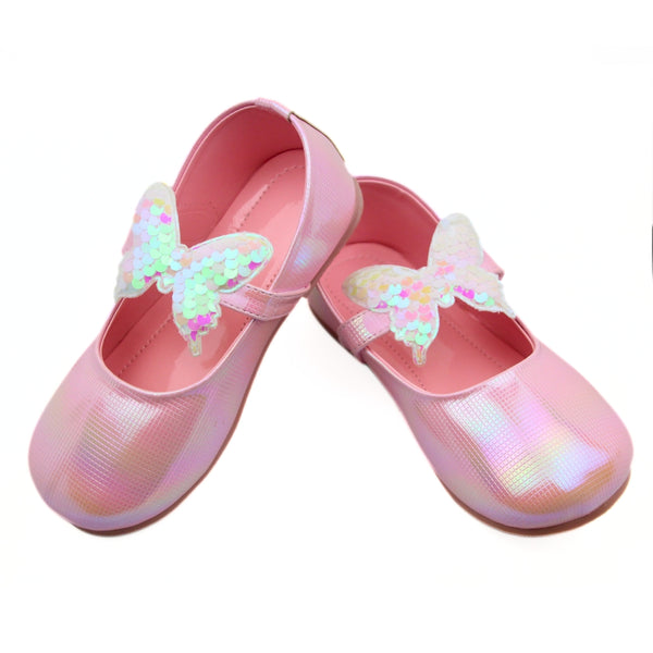 Neska Moda Girls Synthetic Leather Ballerinas/Belly Sandal (Pink)