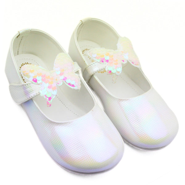 Neska Moda Girls Synthetic Leather Ballerinas/Belly Sandal (White)
