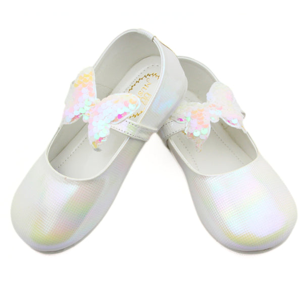 Neska Moda Girls Synthetic Leather Ballerinas/Belly Sandal (White)