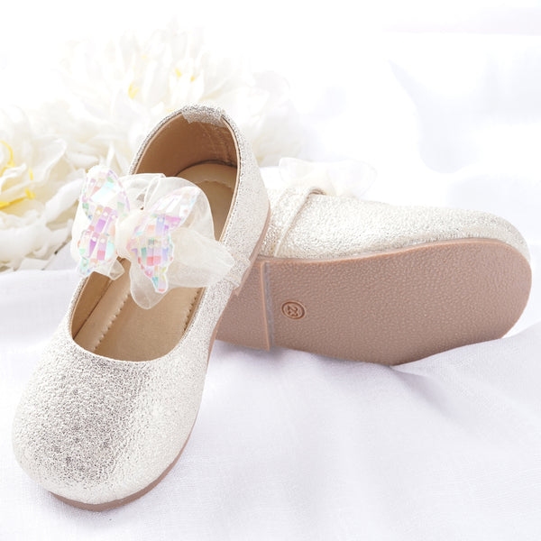 Neska Moda Girls Synthetic Leather Ballerinas/Belly Sandal (Gold)