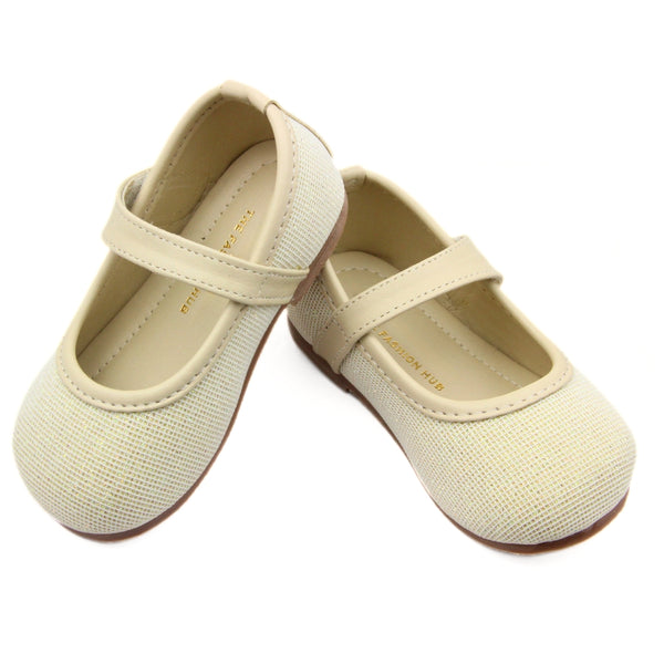 Neska Moda Girls Synthetic Leather Ballerinas/Belly Sandal (Gold)