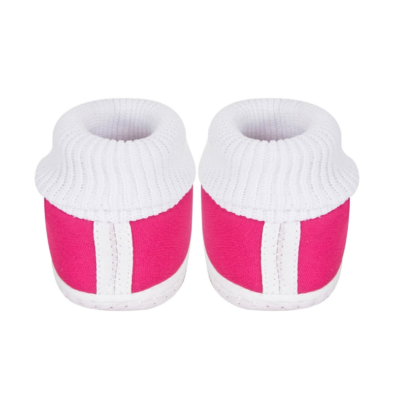 6 To 12 Months Baby Girls & Baby Boys Soft Cotton Butterfly Frill Booties (White, Pink)-BT43