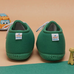 6 To 12 Months Baby Boys & Baby Girls Cute Soft Cotton Pre-Walker Lace Booties (Green)-BT4464