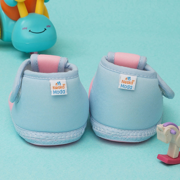 6 To 12 Months Baby Girls & Baby Boys Soft Cotton Cute Butterfly Booties (Baby Pink,Blue)