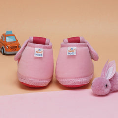 6 To 12 Months Baby Girls & Baby Boys Soft Cotton Cute Butterfly Booties (Pink)-BT4474