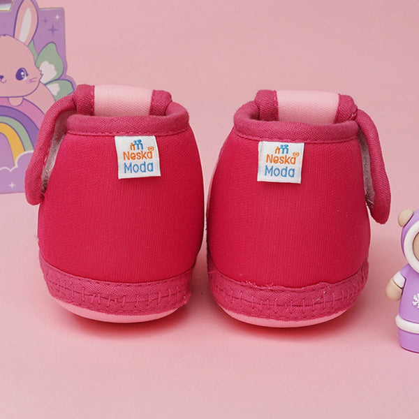 6 To 12 Months Baby Girls & Baby Boys Soft Cotton Cute Butterfly Booties (Baby Pink,Rani Pink)