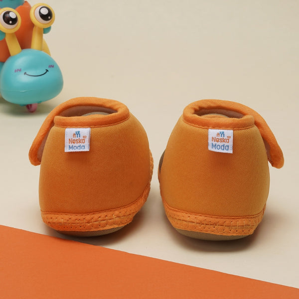 6 To 12 Months Baby Boys & Baby Girls Cute Soft Cotton Pre-Walker Sports Booties (Green,Turmeric)