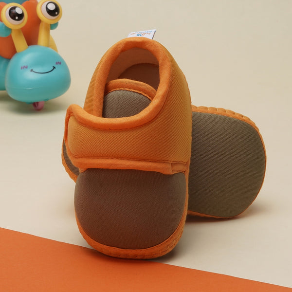 6 To 12 Months Baby Boys & Baby Girls Cute Soft Cotton Pre-Walker Sports Booties (Green,Turmeric)