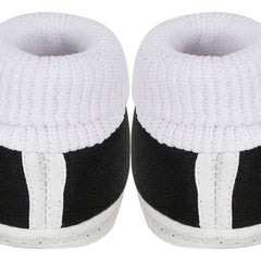 6 To 12 Months Baby Girls & Baby Boys Soft Cotton Cute Butterfly Frill Booties (Black)-BT44