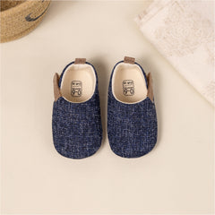 6 to 12 Months Baby Boys & Girls Cotton Shoes,Infant Anti-Slip Sole Slip-On Booties (Blue)-BT4533
