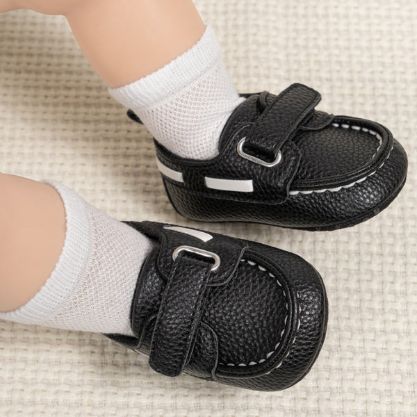 6 to 12 Months Baby Boys Shoes,Infant Non Slip Booties (Black)-BT4543