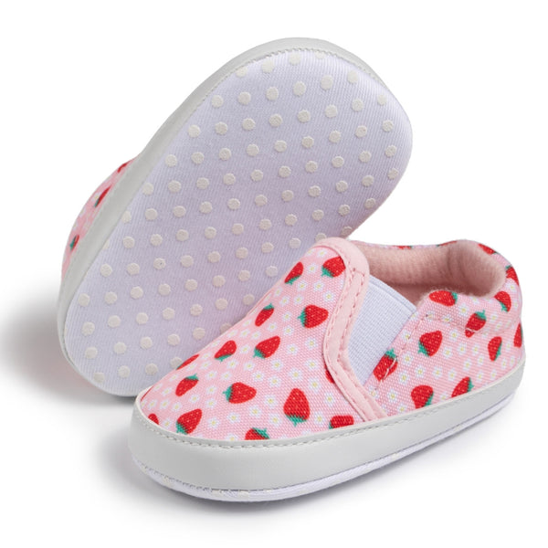 6 to 12 Months Baby Boys & Girls Cotton Shoes,Infant Anti-Slip Sole Slip-On Booties (Pink)-BT4575