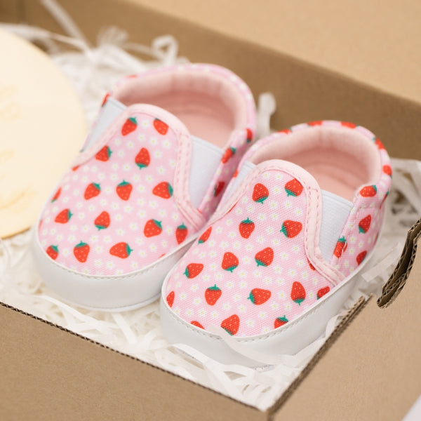 6 to 12 Months Baby Boys & Girls Cotton Shoes,Infant Anti-Slip Sole Slip-On Booties (Pink)-BT4575