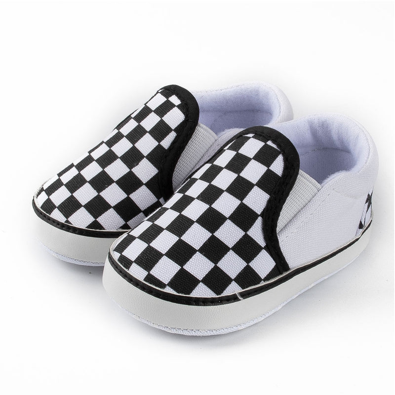 6 to 12 Months Baby Boys & Girls Cotton Anti-Slip Sneaker Shoes,Infant Slip On Booties (Black)-BT4602