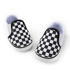 6 to 12 Months Baby Boys & Girls Cotton Anti-Slip Sneaker Shoes,Infant Slip On Booties (Black)-BT4602