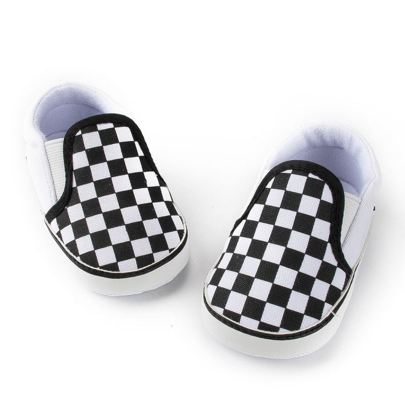 6 to 12 Months Baby Boys & Girls Cotton Anti-Slip Sneaker Shoes,Infant Slip On Booties (Black)-BT4602