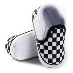6 to 12 Months Baby Boys & Girls Cotton Anti-Slip Sneaker Shoes,Infant Slip On Booties (Black)-BT4602