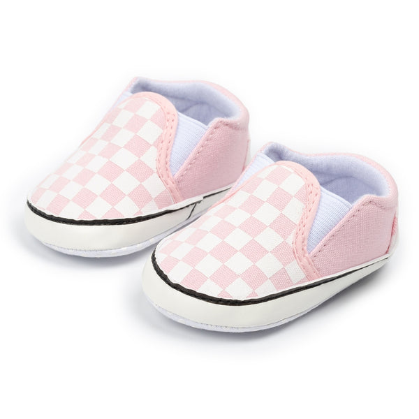 6 to 12 Months Baby Boys & Girls Cotton Anti-Slip Sneaker Shoes,Infant Slip On Booties (Pink)-BT4603