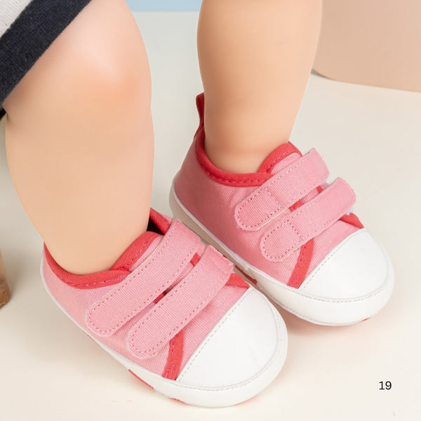 6 To 12 Months Newborn Baby Girls Belly Shoe Anti-Slip Sandal Booties (Red)-BT4621
