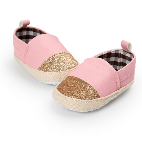 6 to 12 Months Baby Shoes,Infant Non Slip Soft Sole Loafer, Slip On Booties (Pink)-BT4656