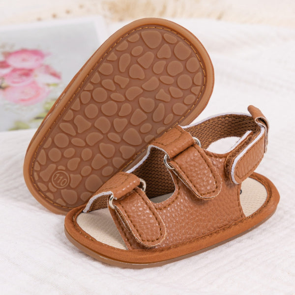 6 to 12 Months Baby Boys & Girls Shoes,Infant Non Slip Booties (Brown)-BT4681