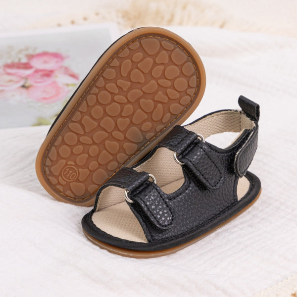 6 to 12 Months Baby Boys & Girls Shoes,Infant Non Slip Booties (Black)-BT4682