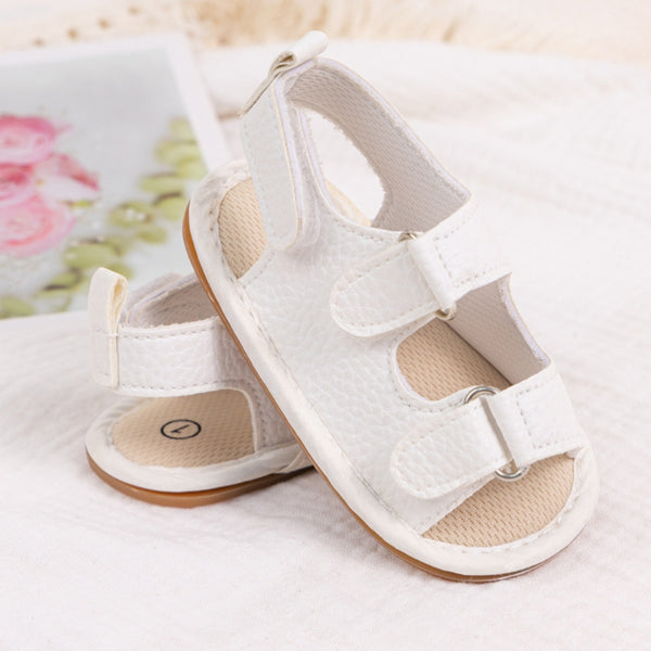 6 to 12 Months Baby Boys & Girls Shoes,Infant Non Slip Booties (White)-BT4683