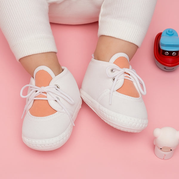 6 To 12 Months Baby Boys & Baby Girls Cute Soft Cotton Pre-Walker Lace Booties (Light Pink)-BT4703