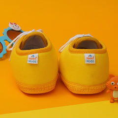 6 To 12 Months Baby Boys & Baby Girls Cute Soft Cotton Pre-Walker Lace Booties (Yellow,Mehendi)