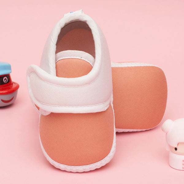 6 To 12 Months Baby Boys & Baby Girls Cute Soft Cotton Pre-Walker Sports Booties (Pink)-BT4728