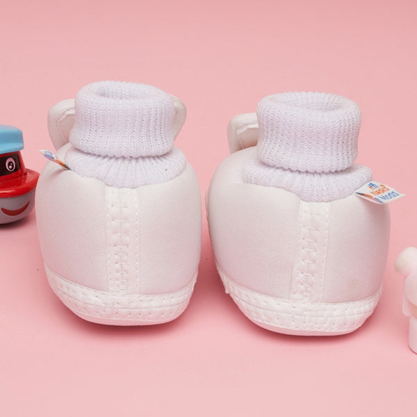 6 To 12 Months Baby Boys & Baby Girls Cute Soft Cotton Pre-Walker Rabbit Face Booties (Light Pink)-BT4734