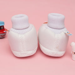 6 To 12 Months Baby Girls & Baby Boys Soft Cotton Cute Butterfly Booties (Pink)-BT4735