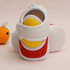 6 To 12 Months Pack Of 1 Baby Boys & Baby Girls Cotton Booties (White,Red,Yellow)-BT4740