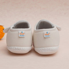 6 To 12 Months Pack Of 1 Baby Boys & Baby Girls Cotton Booties (White,Black,Pink)-BT4753