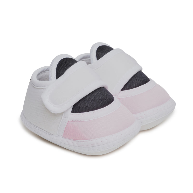 6 To 12 Months Pack Of 1 Baby Boys & Baby Girls Cotton Booties (White,Black,Pink)-BT4753