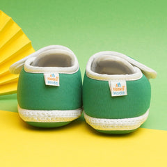 6 To 12 Months Pack Of 1 Baby Boys & Baby Girls Cotton Booties (White,Green,Black)-BT4755