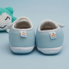 6 To 12 Months Pack Of 1 Baby Boys & Baby Girls Cotton Booties (Blue,White,Red)-BT4762