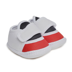 6 To 12 Months Pack Of 1 Baby Boys & Baby Girls Cotton Booties (White,Black,Red)-BT4765