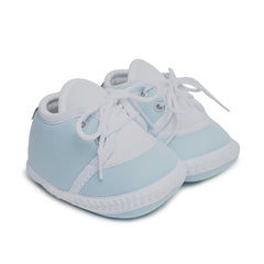 6 To 12 Months Pack Of 1 Baby Boys & Baby Girls Cotton Kids Shoe/Booties (Blue)-BT4769