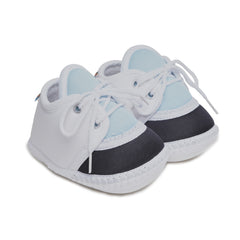 6 To 12 Months Pack Of 1 Baby Boys & Baby Girls Cotton Booties (White,Blue,Black)-BT4775