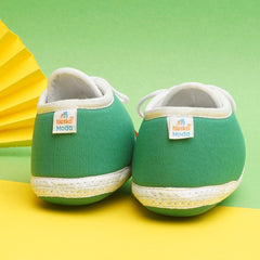 6 To 12 Months Pack Of 1 Baby Boys & Baby Girls Cotton Booties (Green,White,Red)-BT4778